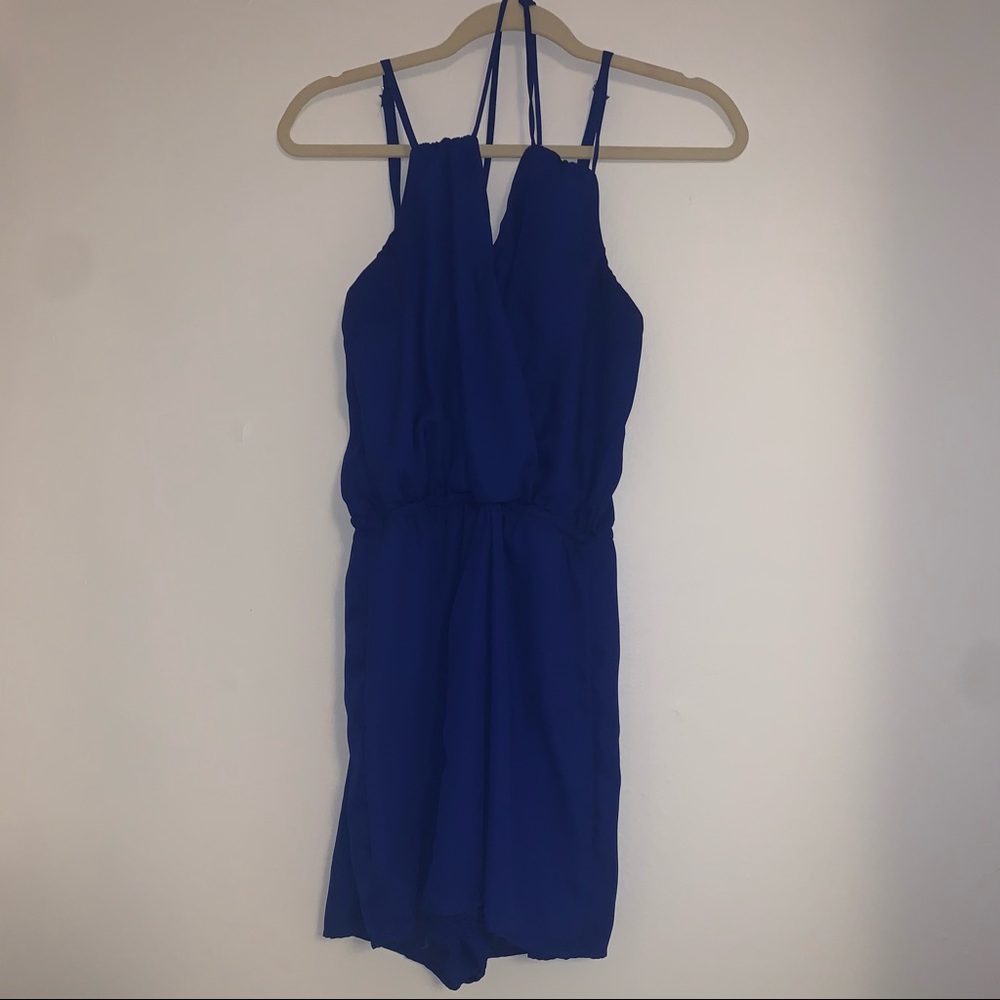 blue romper